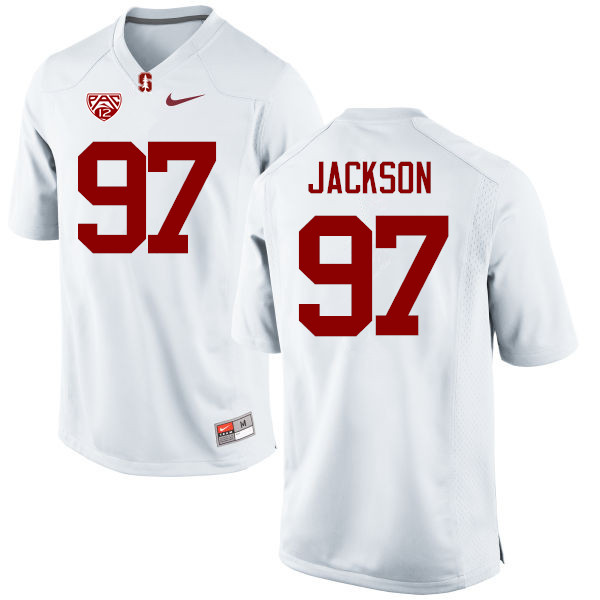 Men Stanford Cardinal #97 Dylan Jackson College Football Jerseys Sale-White - Click Image to Close